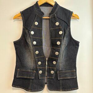 Retro Denim Vest - 2010s